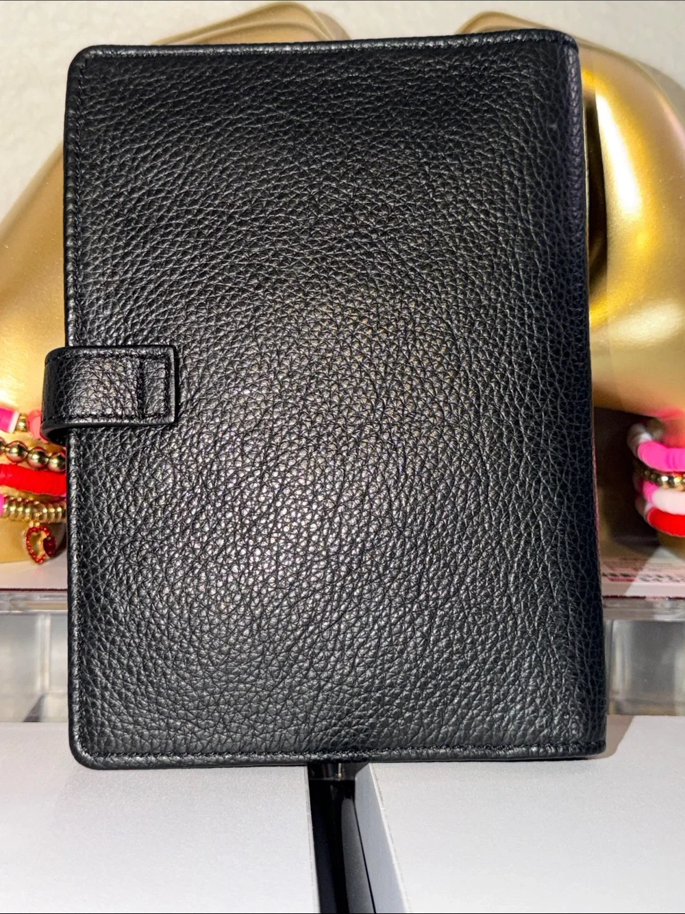 BVLGARI Black Pebbled Leather Travel Watch Case Pouch EUC 5inx7in